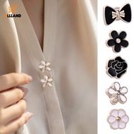 Fashion Flower Bowknot Magnetic Brooch Women Clothes Collar Shirt Anti-light Buckle Collar Decoratio