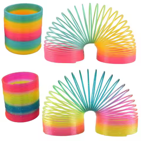 Large Rainbow Magic Springs Circle Toys Children Birthday Party Favors Giveaway Gifts Souvenir Kinde