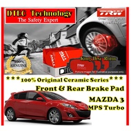 MAZDA 3 MPS Turbo TRW DTEC Ceramic Brake Pad / TRW D-TEC Seramik brek Pad