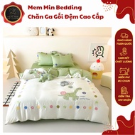 (L41629)Bedding Set Made of High Quality Tencel Material, Soft and Cool, Embroidered Dinosaur Patter