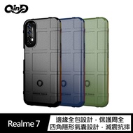 QinD Realme 7 戰術護盾保護套(軍綠)