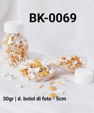 BK-0069 Sprinkles sprinkle sprinkel 30 gram mutiara bintang emas (=)
