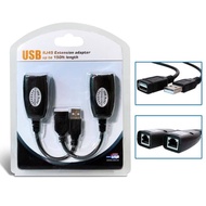 USB RJ45 EXTENSION ADAPTOR UP TO 150FT LENGTH USB EXTENDER VIA LAN/