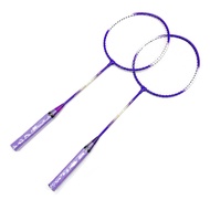 Badminton Racket 2 Player Super Light Split Handle Iron Alloy Badminton Racket Set for Beginner Children