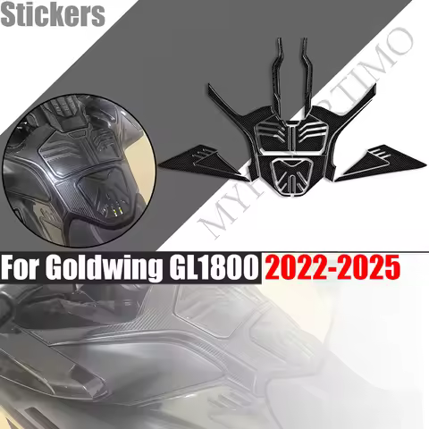 For Goldwing GL 1800 F6B Tour Fairing Fender Tank Pad TankPad Gas Protector Stickers Decals Carbon F