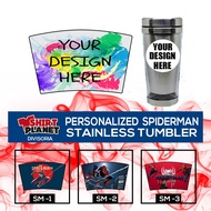 ✱☃₪Personalized Spiderman Stainless Thumbler