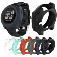 Compatible with Garmin Instinct Covers Cases, Silicone Protective Cover Rugged Armor Anti-Scratch Bezel Protector for Garmin Instinct GPS Smartwatch