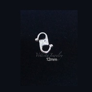 [VJ] 10mm/12mm “S Hook” Accessories 999.9 Rhodium Plated S Hook 12mm {24K Emas Putih Rhodium Cangkuk