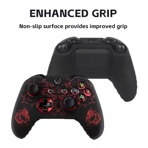 For Xbox One S Gamepad Skin Laser Engraved Silicone Cover Perfect Fit for Xbox One S Controller Case