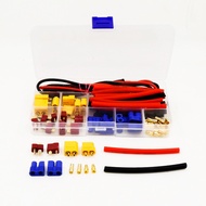 T Plug EC3 XT60 Male/Female Connector 14AWG Silicon Wire Heat Shrinkable Tube for RC FPV Lithium Bat