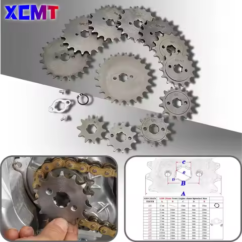 520 10t 11T 12T 13T 14T 15T 16T 17T 18T 19T 20T Tooth 20mm ID Front Engine Sprocket fit Pit Bike ATV