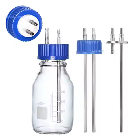 GL45 Feed bottle extended two-way fermenter special reagent feed bottle feed transfer cap Feed bottl