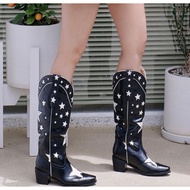 Shoes Cowboy Pluto Model Star Embroidery