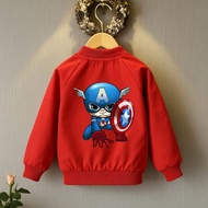 Boys' BOMBER Jacket, Captain America Ciby Picture Winter Jacket