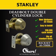 Stanley Deadbolt Double Cylinder Lock 60/70mm/ Deadbolt Lock / Door Lock / Dead Bolt Lock