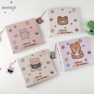 OKHALLO CD Storage Album, Collect Book Loose-leaf CD  Holder, Portable Cartoon Bear CD Storage Album