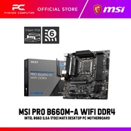 MSI PRO B660M-A WIFI DDR4 mATX INTEL PC MOTHERBOARD