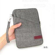 GMO 2免運Huawei華為MediaPad T2 8 Pro拉鍊款亞麻布 手拿袋手機套 手機殼手拿頸掛 灰色