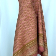 Silk Sarong 6-Shuttle Natural Color Hole Pattern Pink Select Size Code 4L1-ST-0511697