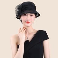 Get coupons🪁Hat Female Fisherman Hat Sun Shade Sun Protection Hat British Fashion Top Hat Vacation UV Proof Cap Sun Beac