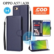 HP Oppo A57 Flip Wallet Case | Oppo A39 Premium Leather Flip Wallet Case/Mobile Wallet Case
