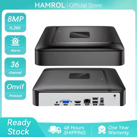 Hamrol 4K Network Video Recorder 10CH /16CH/36CH H.265 CCTV NVR IE Cloud Face Detection Xmeye Survei