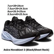 รองเท้าวิ่งหญิง Asics Novablast 3 สี Black/Sheet Rock (1012B288-001) ของแท้ 💯% จาก Shop
