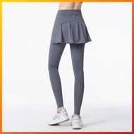 Lululemon yoga sports two-piece skirt pants with back pockets and high waist ballet pants 9021