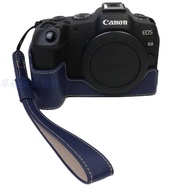 Canon R8 Camera Case Pu Leather Half Body with Wrist strap For Canon EOS R8