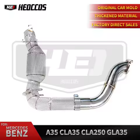 HEO Downpipe Exhaust for Mercedes-Benz A35 CLA35 CLA250 CLA260 GLA35 AMG Stainless Steel 304 High Qu