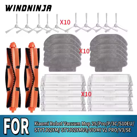 For Xiaomi Robot Vacuum Mop P Pro 2S XMSTJQR2S STYTJ02YM STYJ02YM 3C S10 S12 T12 B106GL B106CN Parts