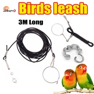 3M Bird Training Leash Parrot Flying Rope Bird Leash Rope with Ring for Cockatiel Love Bird