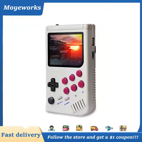 LCL PI Boy CM4 Retro Game Console For Game Boy Portable Handheld Game Player With 10000 Games 3.5 in