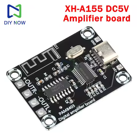 DC5V amplifier board XH-A155 PAM8403 ultra-clear D-class Bluetooth digital power amplifier board 5W*
