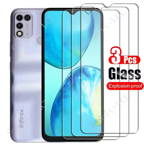 1-3PCS Tempered Glass For Infinix Hot 10 Play 6.82 Protective Film ON Hot10Play Hot10 11 10Play Hot1