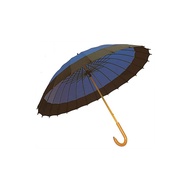 [Direct from Japan]Santos 24-bone Janome-style Japanese umbrella, navy blue JK-01 navy blue, 60cm