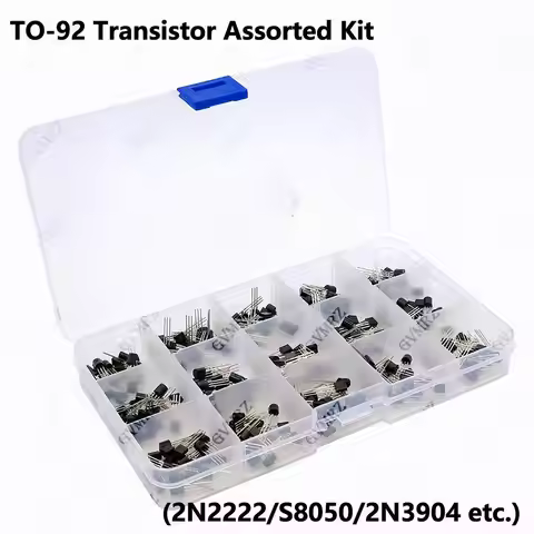 300PCS 15Values TO-92 Transistor Assorted Kit for Arduino DIY Electronic Project (2N2222/S8050/2N390