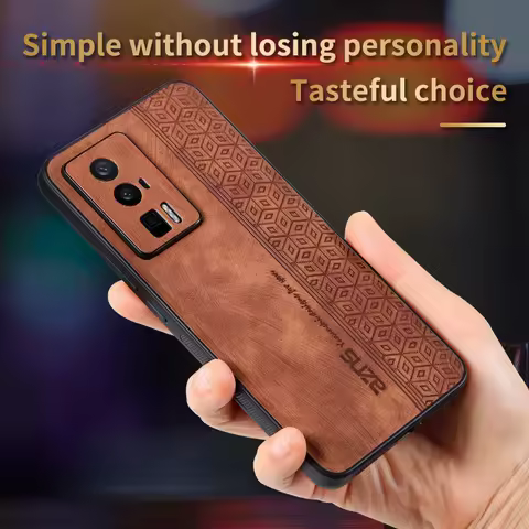 For Xiaomi POCO F5 Pro Case Luxury PU Leather Skin Protect Back Cover Phone Case For Xiaomi POCO F5 