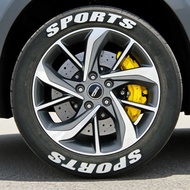 Tire Letter Sticker Conjoined PVC Soft Rubber Car Tire Sticker DIY Tire Modified Decorative Sticker 
