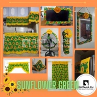 Argos Sunflower Green Matchy matchy Curtains