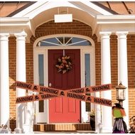 Halloween warning tape police stay out caution tape Halloween decorations