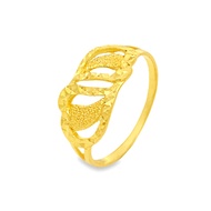 Top Cash Jewellery 916 Gold Half Design Ring