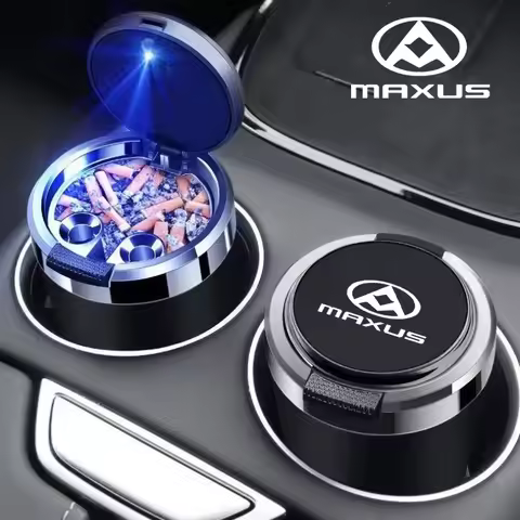 Car Ashtray Cigarette Ash Holds Cup LED Light Automotive Ashtray For Maxus T60 D60 D90 T70 T90 G10 G
