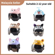 ReadStock | Shinsion Safety Helmet Helmet Budak Cartoon Cute Riding Helmet For Kids Helmet mhr Motorcycle Children's