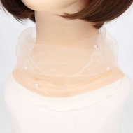 Nữ Khăn Quàng Cổ Mùa Hè Mỏng Che Mặt Ren Viền Trang Trí Cổ Trên Cao Heattech Vật Có Hoa Khăn Quàng C