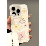 Color Line Flower Creative Fashion Mobile Phone Soft Case Suitable for iPhone 17AIR 14ProMax 15Plus 
