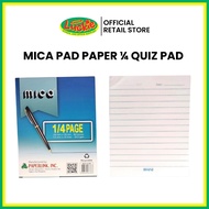 MICA 5 pads Paper Pad 1/4 Quiz pad 80 Leaves