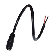 30cm/11.81inch Long 7.9mmx0.9mm Female to Open End Power Cable Bare 2Pin Pigtail Extension Cord Wire