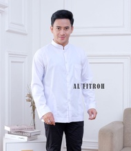 GROSIR Baju Koko Haibah Habaib Habib Warna Hitam Modern Cowok Polos Putih Pria Dewasa Lengan Tangan 