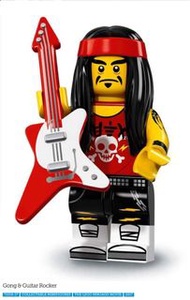 Lego 71019 Ninjago Movie Series 1 71019-17 / COLTLNM-17 Gong and Guitar Rocker with guitar / 搖滾吉他手 m